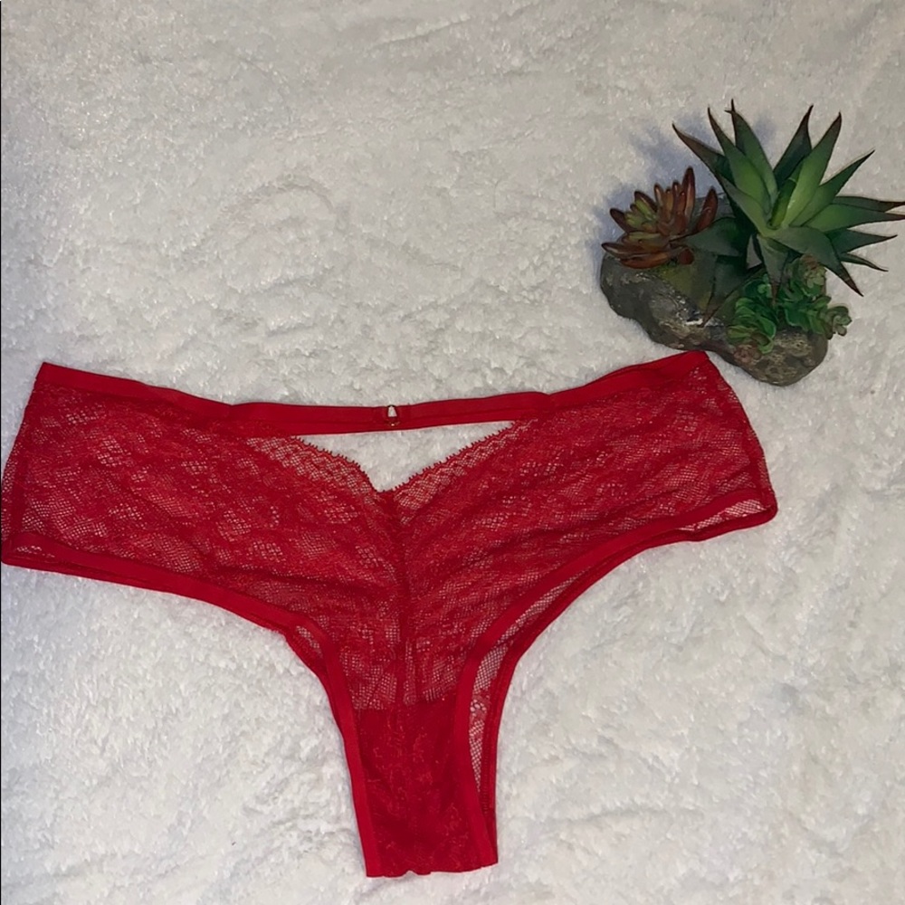 Victoria’s Secret lacy red panties